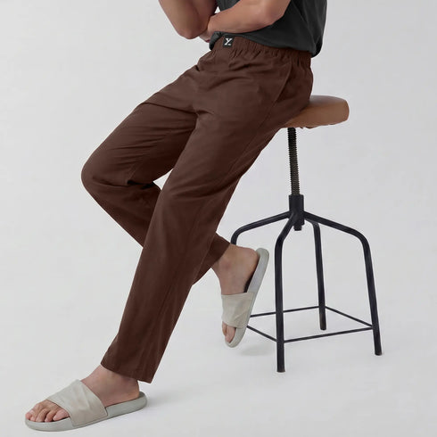 XYXX Cotton Solid Pyjamas - Espresso Brown