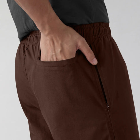 XYXX Cotton Solid Pyjamas - Espresso Brown