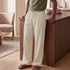 XYXX Relaxed Fit Cotton Easy Pants - Ivory Latte
