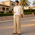XYXX Relaxed Fit Cotton Easy Pants - Dune Brown