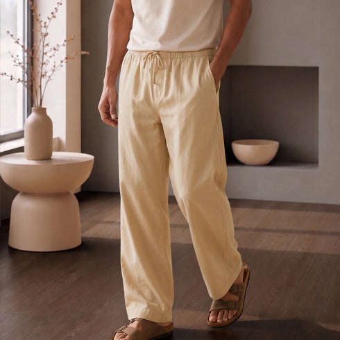 XYXX Relaxed Fit Cotton Easy Pants - Dune Brown