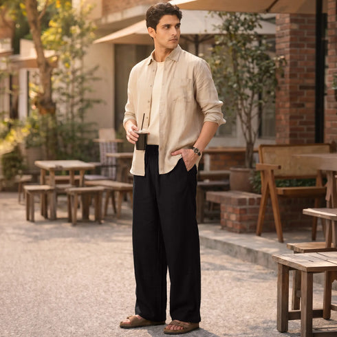 XYXX Relaxed Fit Cotton Easy Pants - Pitch Black
