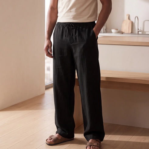 XYXX Relaxed Fit Cotton Easy Pants - Pitch Black