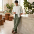XYXX Relaxed Fit Cotton Easy Pants - Olive Green