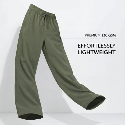 XYXX Relaxed Fit Cotton Easy Pants - Olive Green
