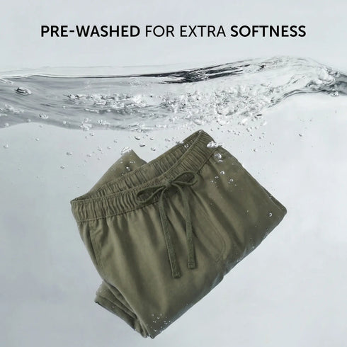 XYXX Relaxed Fit Cotton Easy Pants - Olive Green