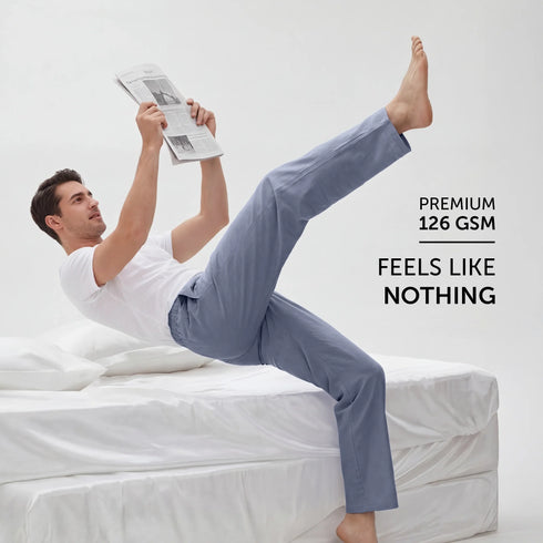 XYXX Ultra-Breathable Cotton Chambray Pyjamas - Washed Navy