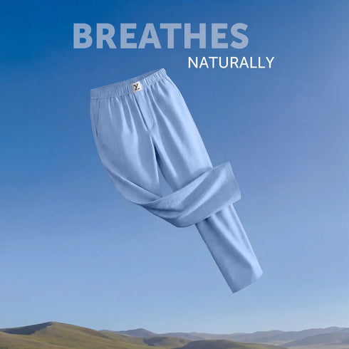 XYXX Ultra-Breathable Cotton Chambray Pyjamas - Powder Blue
