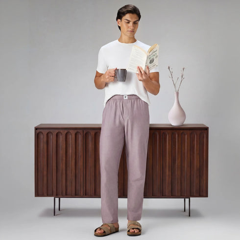 XYXX Ultra-Breathable Cotton Chambray Pyjamas - Shadow Purple