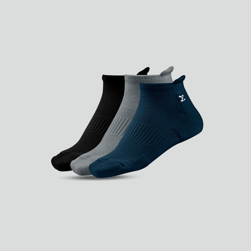 XYXX Uno Cotton Stretch Blend Socks (Pack of 3)