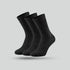 XYXX Crew-Length Socks - Pitch Black (Pack of 3)