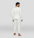 XYXX Cotton Rich Long Sleeve Thermal Set Ivory White