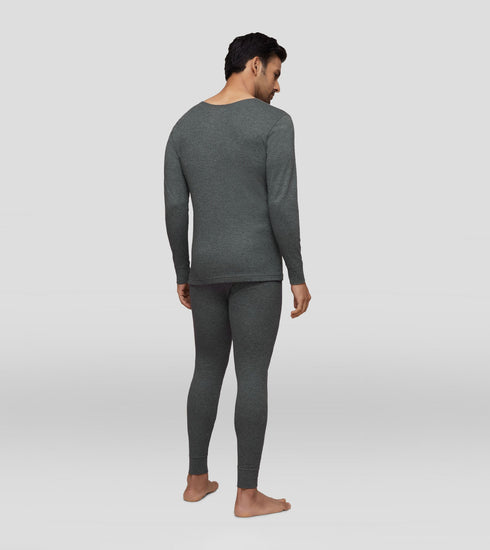 XYXX Cotton Rich Long Sleeve Thermal Set Graphite Grey