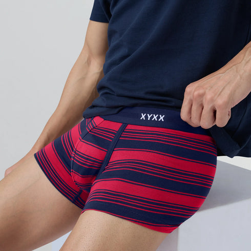 XYXX Streax Cotton Stretch Trunks Cardinal Red