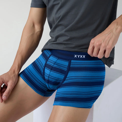 XYXX Streax Cotton Stretch Trunks Pacific Blue