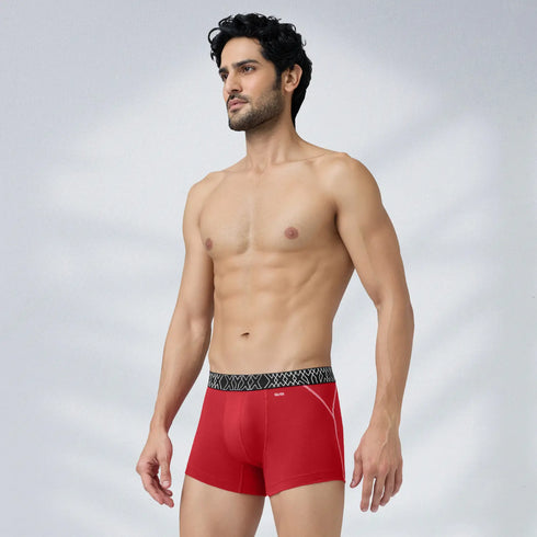 XYXX Sprint Cotton Stretch Trunks Rio Red