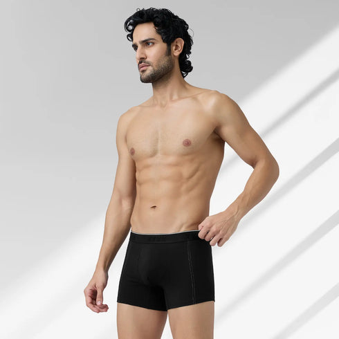 XYXX Crux Cotton Stretch Trunks Pitch Black