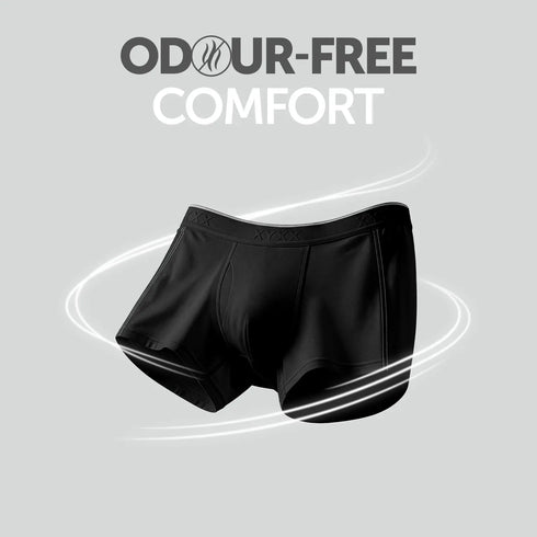 XYXX Crux Cotton Stretch Trunks Pitch Black