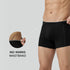 XYXX Crux Cotton Stretch Trunks Pitch Black