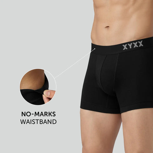 XYXX Pace Cotton Rib Trunks Black Knight