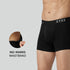XYXX Pace Cotton Rib Trunks Black Knight