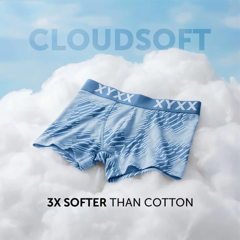 XYXX Matrix Cotton-Modal Trunks Cascade Blue