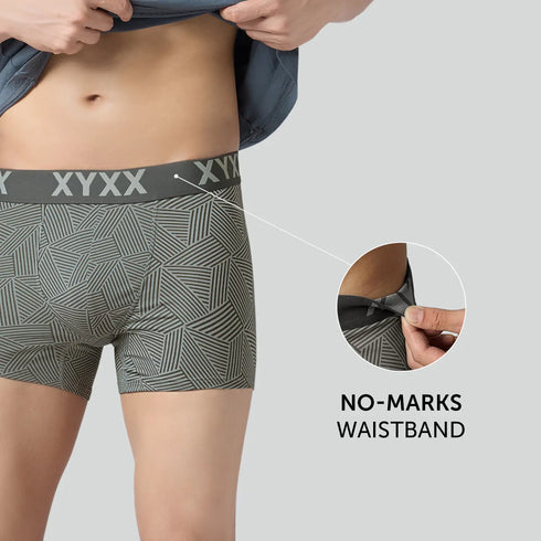 XYXX Matrix Cotton-Modal Trunks Linear Grey