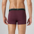 XYXX Odour-Free Printed Cotton Trunks - Bordeaux Red