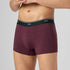 XYXX Odour-Free Printed Cotton Trunks - Bordeaux Red