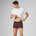 XYXX Odour-Free Printed Cotton Trunks - Bordeaux Red
