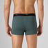 XYXX Odour-Free Printed Cotton Trunks - Muted Teal Green