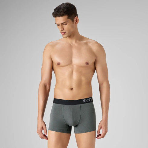 XYXX Odour-Free Cotton Trunks - Charcoal Grey