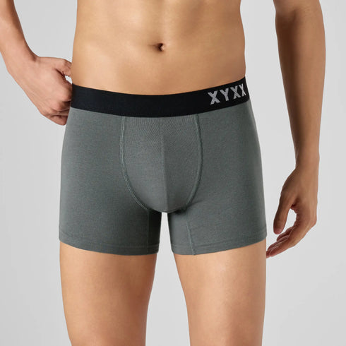 XYXX Odour-Free Cotton Trunks - Charcoal Grey