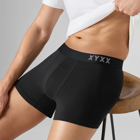 XYXX Odour-Free Cotton Trunks - Pitch Black