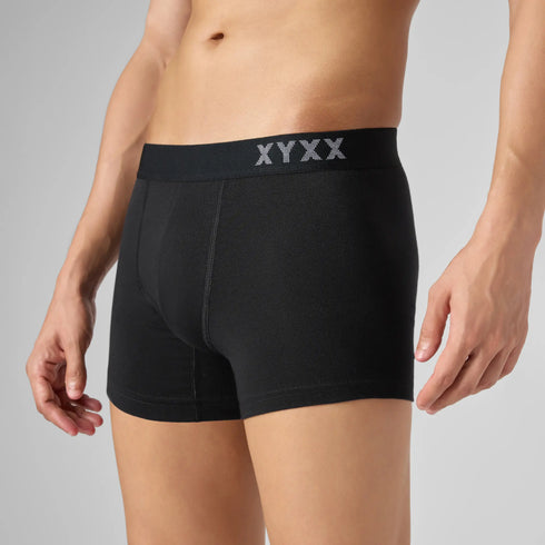 XYXX Odour-Free Cotton Trunks - Pitch Black