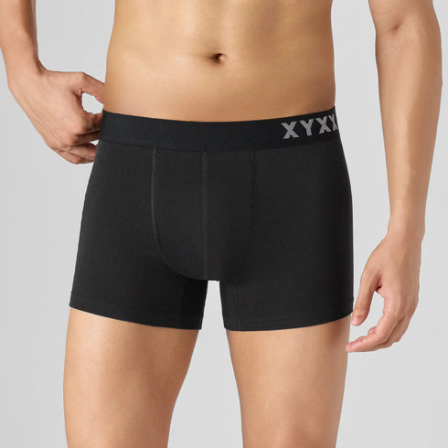 XYXX Odour-Free Cotton Trunks - Pitch Black