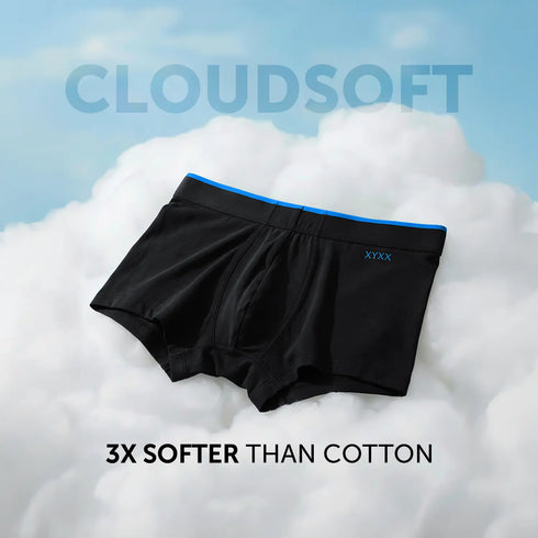 XYXX Uno Cotton Trunks Pack of 2 (Black Knight/Ocean Blue)