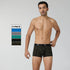 XYXX Aero Traq Rave Cotton Trunks Blue Green Grey Confetti Black (Pack of 5)