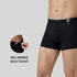 XYXX Aero Silver Cotton Trunks Black Knight