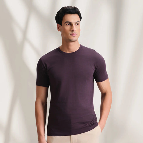 XYXX Iconique Supima Cotton T-shirt Plum Wine