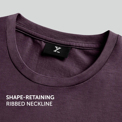 XYXX Iconique Supima Cotton T-shirt Plum Wine