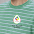 XYXX Stripe Cotton Crewneck T-shirt - Irish Green