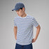 XYXX Stripe Cotton Crewneck T-shirt - Polar White