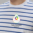 XYXX Stripe Cotton Crewneck T-shirt - Polar White