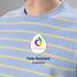 XYXX Stripe Cotton Crewneck T-shirt - Powder Blue