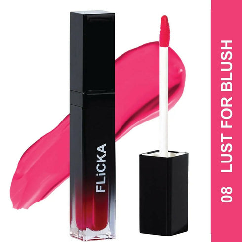 FLiCKA Set and Attack Liquid Matte Lipstick 08 Lust For Blush | Pink