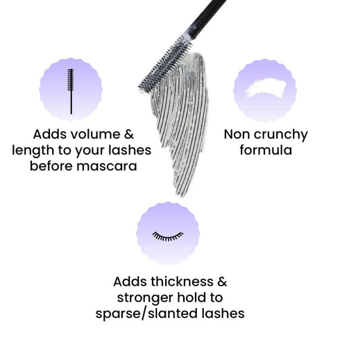 FAE Beauty Brows X Lashes Brash Primer Base Coat Mascara and Brow Gel - Transparent 10 gm
