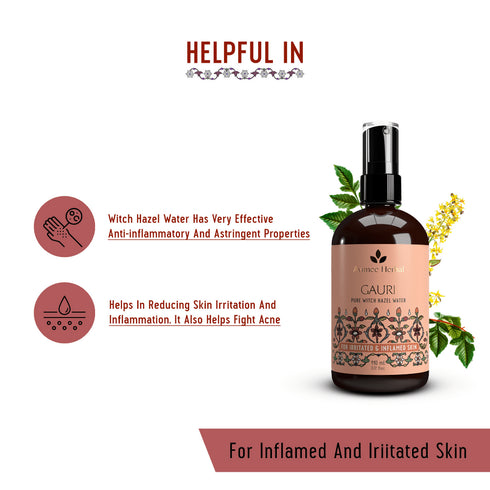 Avimee Herbal Gauri Pure Witch Hazel Water For Inflamed Skin