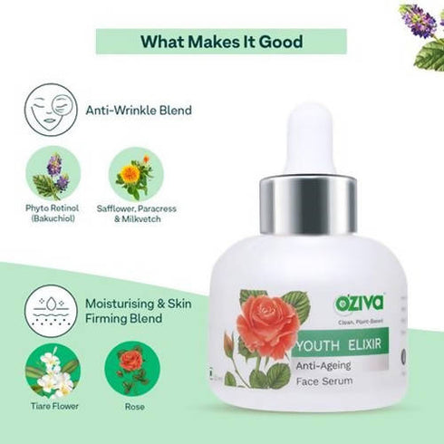 OZiva Youth Elixir AntiAgeing Face Serum