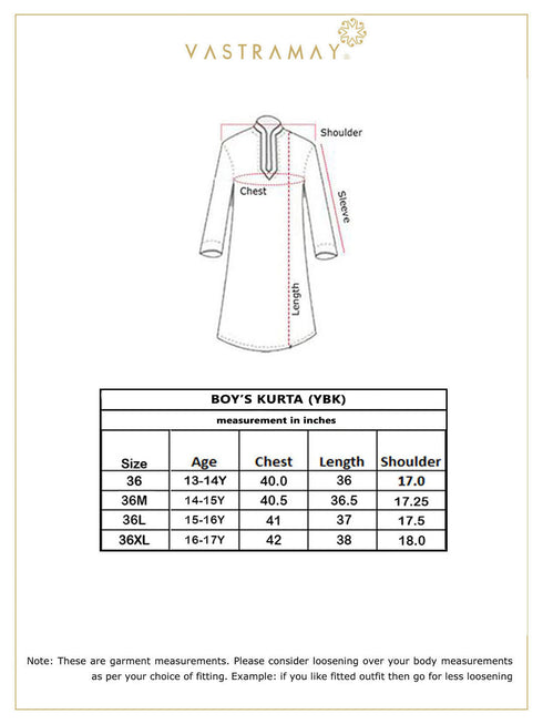 Vastramay Boy's Blue Cotton Kurta